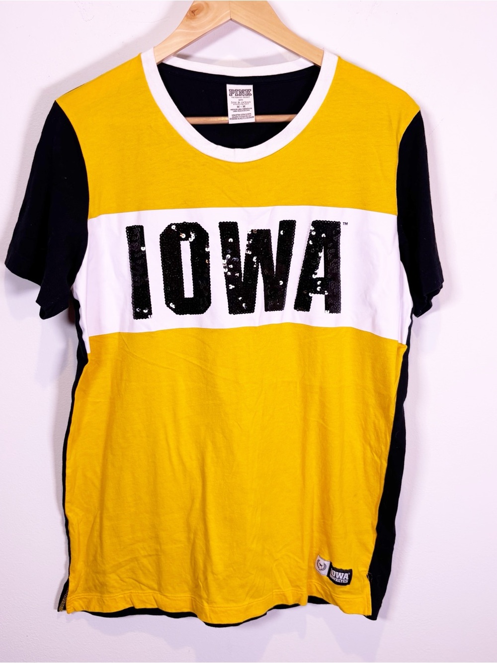 Pink VS University of Iowa Sequin Tee